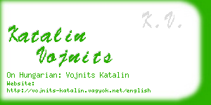 katalin vojnits business card